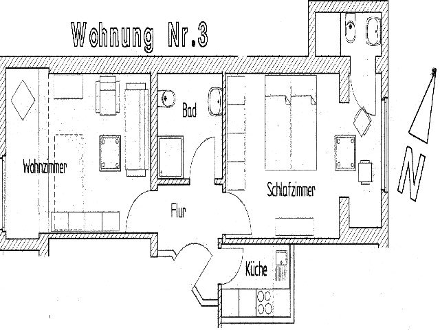 Grundriss Wohnung 3