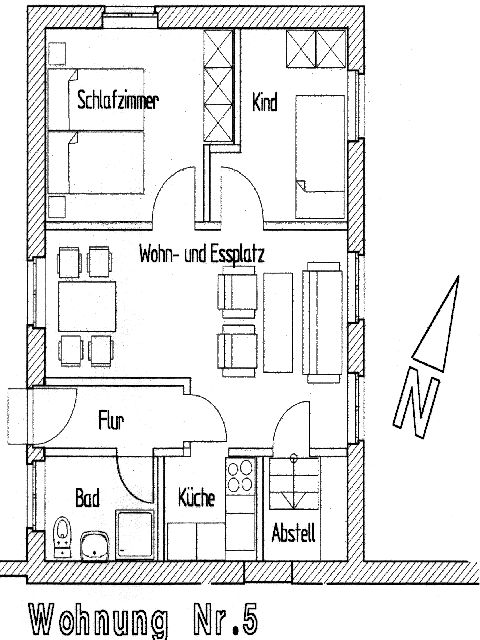 Grundriss Wohnung 3