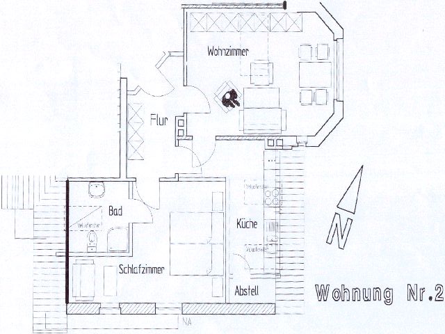 Grundriss Wohnung 2